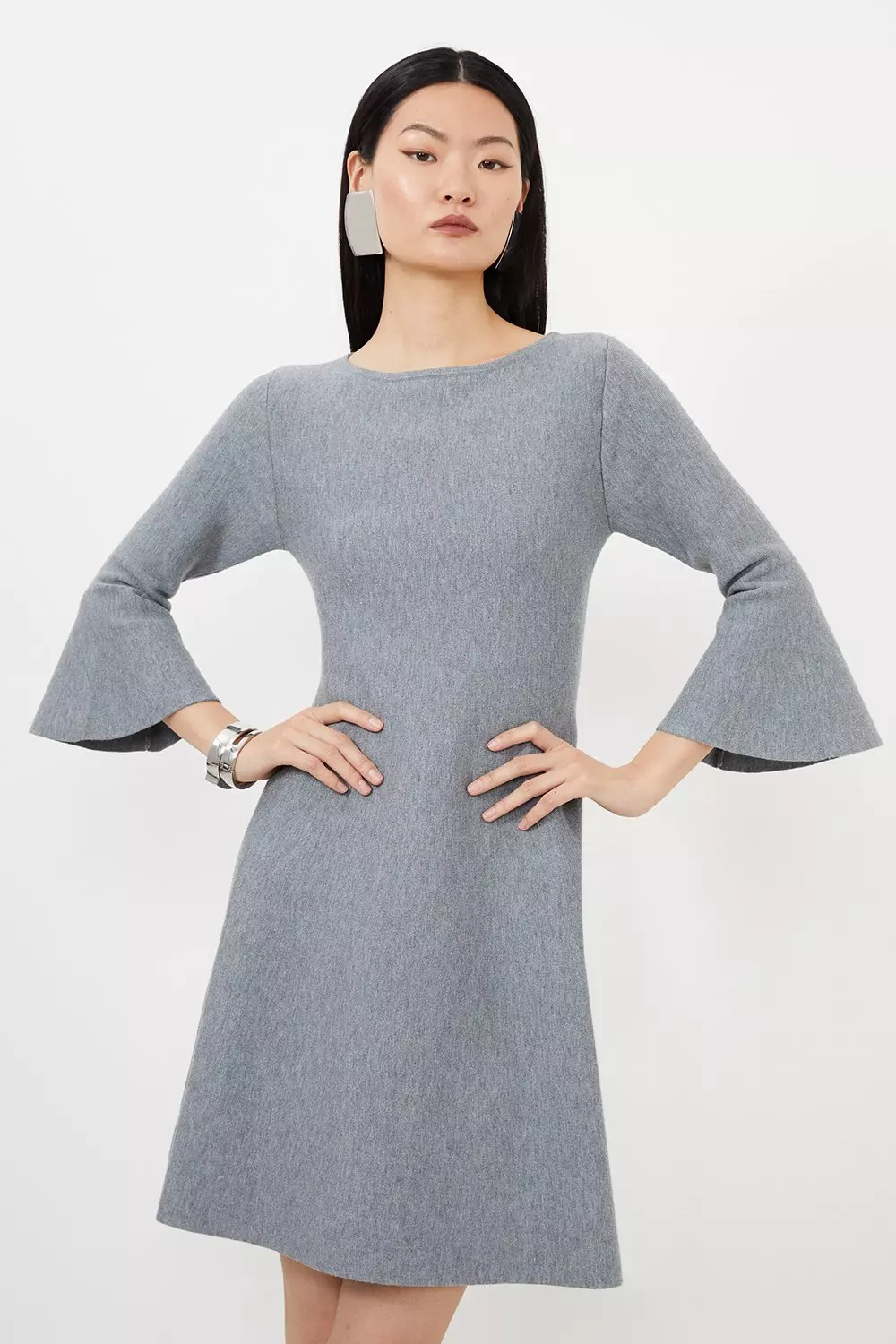 Deals karen millen wool sheath dresses